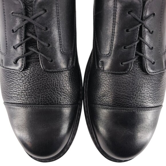 Mephisto Melchior Walking Shoes Black Pebble Grain Leather Comfort Derby Mens 12 - Picture 10 of 13